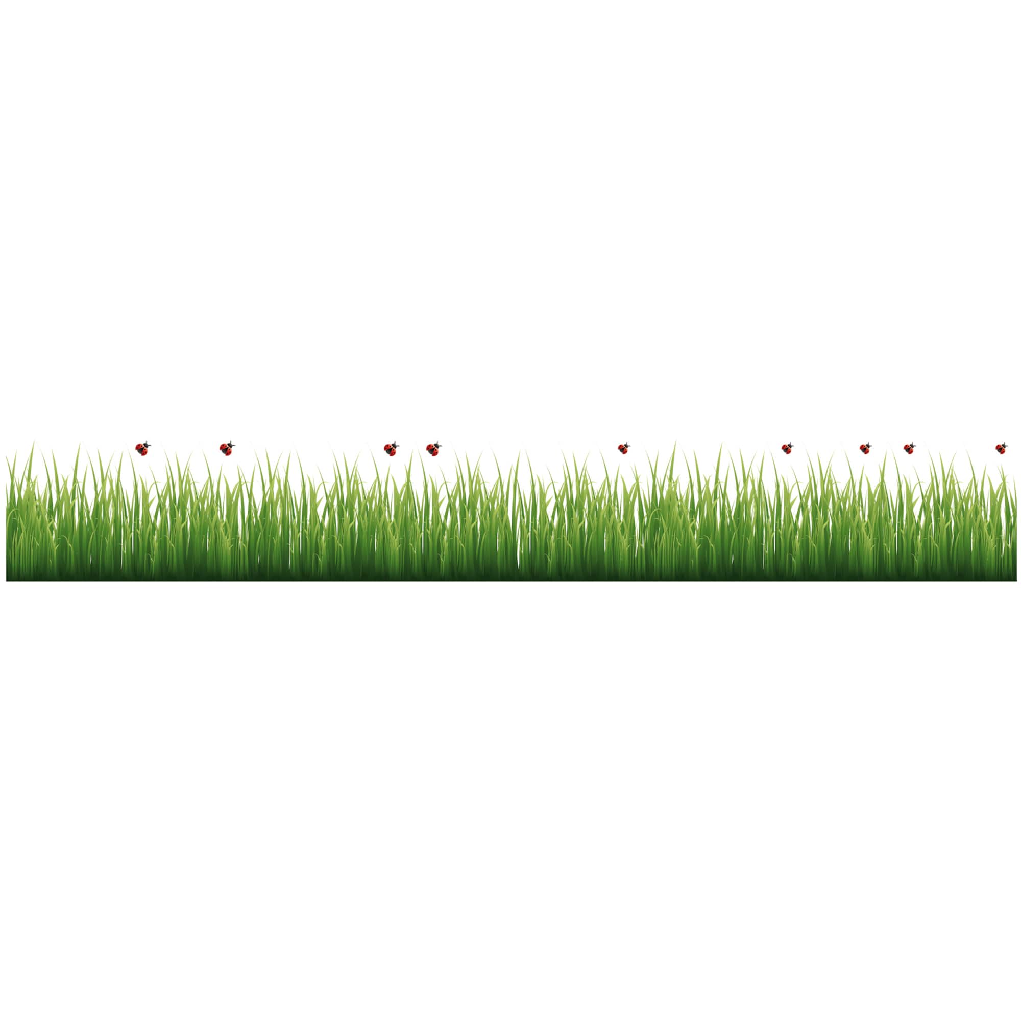 Crearreda Grass & Ladybugs Border Decal